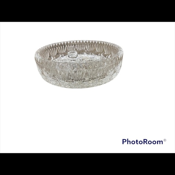 Vintage Fostoria for Princess House 3 taper candle lead crystal centerpiece 80s - Picture 8 of 8